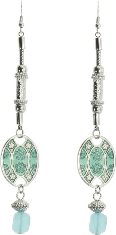 Behave - Vintage oorhanger met bloem design - Nikkelvrij