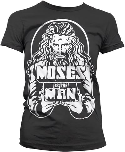 Hybris Dames T-shirt 'Moses Is The Man' Girly SH-5-15413-H10-8
