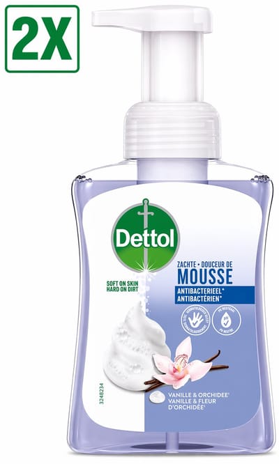 2 x Dettol Foam Handzeep Orchidee & Vanille - 250 ml