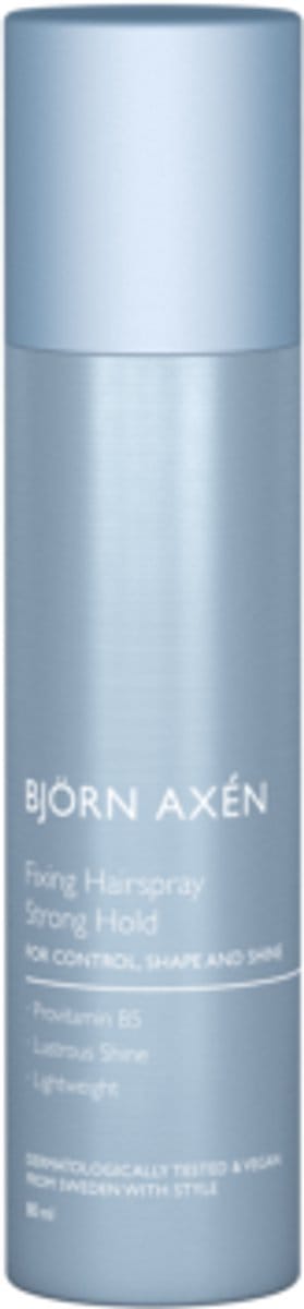 Björn Axén Travel Size Fixing Hairspray 80 ml – Sterke & Flexibele Hold Styling Spray Voor Langdurige Fixatie – Compact & Handzaam Voor Onderweg, Vakantie of Sport – Verzorgt, Geeft Body & Glans – Vegan & Dermatologisch Getest