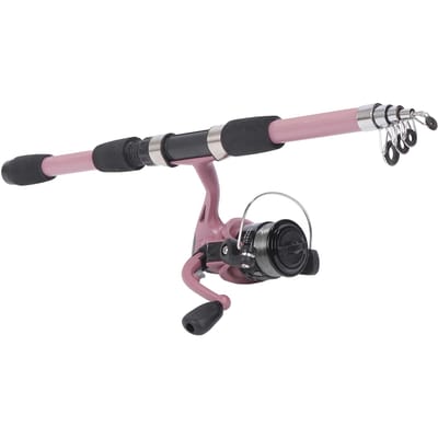 5.4ft Hengelset Draagbare Telescopische Hengel Molen Combo Kit voor Jongens Meisjes Jeugd met gray