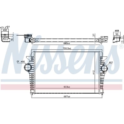Intercooler NISSENS 96692