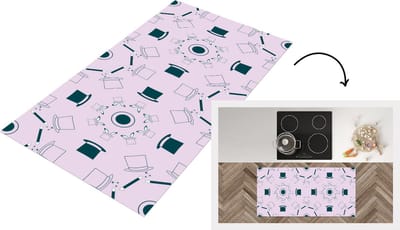 Keukenloper - Loper keuken - Goochelaar - Patronen - Konijnen - 120x60 cm - Keukenloper vinyl