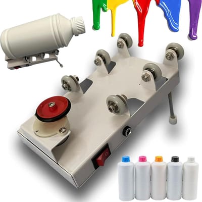 Ink Shaker - Verf Mixer - Sublimatie Werk - Elektrische Werking - 1 Liter Fles - Wit