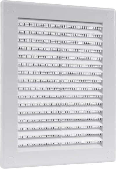 Ventilatierooster - Soffit Vent Cover - Ventilatie Verbeteren - Ingebouwd Insectenscherm - 4.5 x 6 inch - Wit