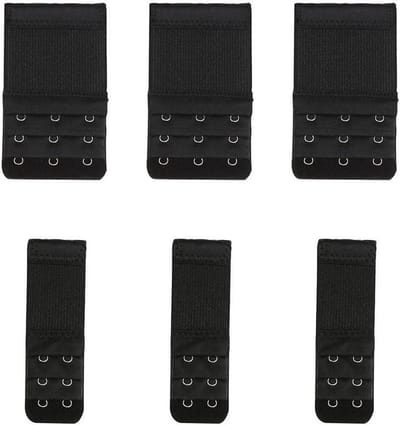 6 stuks BH verlengstukken voor 2 en 3 haakjes elastisch comfortabel – bh verlengers in set van 6 stuks