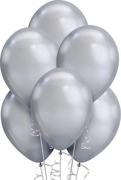 Daily Style – Ballonnen – Chroom Zilver – 10 stuks – Feestdecoratie