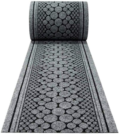 JYG tapijtloper Stone Grijs 66 x 200cm (=2m) Keukenloper - Anti Slip - snijdbaar