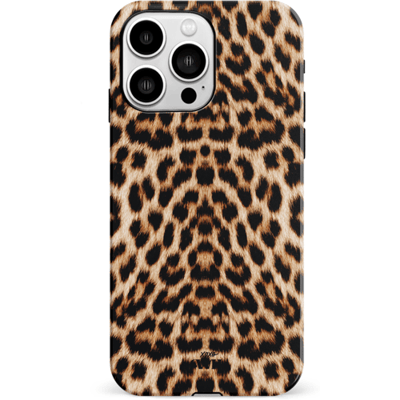 xoxo Wildhearts Wild Thing Double Layer - Panter print hoesje geschikt voor iPhone 13 Pro Max hoesje - Luipaardprint hoesje geschikt voor iPhone 13 Pro Max hoesje - Tijger print hoesje - Hardcase luxe hoesje met print