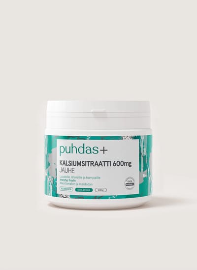 Calcium 600 mg - Calcium Citraat-Puhdas Plus