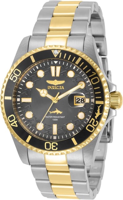 Heren Horloge Waterdicht Analoog Quartz Uurwerk Roestvrij Staal met Grijze Wijzerplaat 43mm