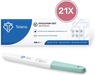 Telano Ovulatietest Midstream 21 stuks Gevoelig - 1x Zwangerschapstest