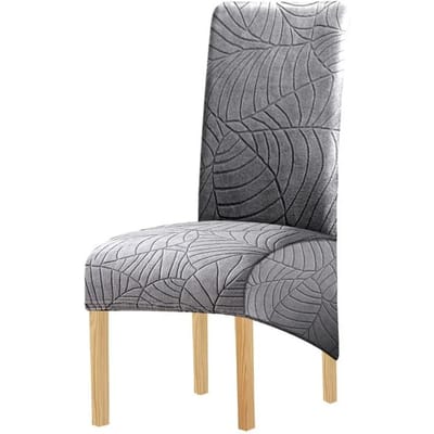 1 pièce Housse de chaise jacquard extensible Taille XL Housses de chaise à dossier long Housses d'assise Pour mariage Salle à manger Maison Cuisine Chaises 1PC Chair Cover
