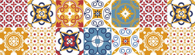 Zelfklevende stickers voor traptreden en stootborden - DOLA - 2 stroken van 13,5 x 94,5 cm
