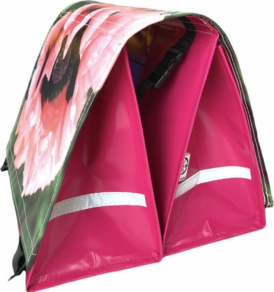 Du Baj large LUXE - Dubbele Fietstas - 45 l - Photo Fleurs