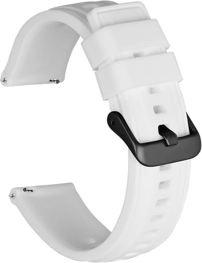 Zachte Siliconen Horlogebanden voor Heren, Vervangende Rubber Straps, 18mm, 20mm, 22mm, Comfortabel en Duurzaam
