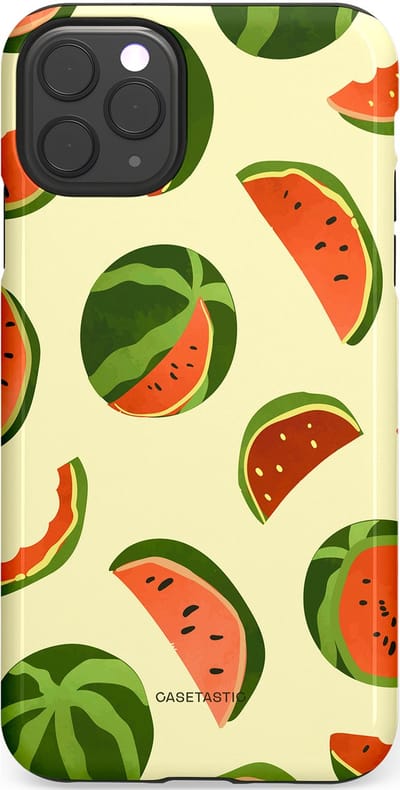 Casetastic Hoesje Geschikt voor Apple iPhone 11 Pro Max - Stijlvolle Beschermende Duo-layer Case - Watermeloen Festijn