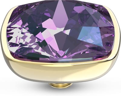 Melano Twisted Circular Steentje Crystal Purple Goud