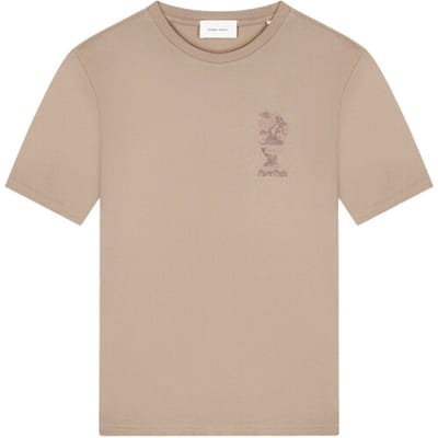 Pure Path T-shirt Embroidered Vase Taupe (26010106 - 53)