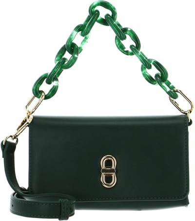 SEIDENFELT MANUFAKTUR Handtas Avondtas Herrvik Crossbag with lock Malachite Green / Gold Donkergroen