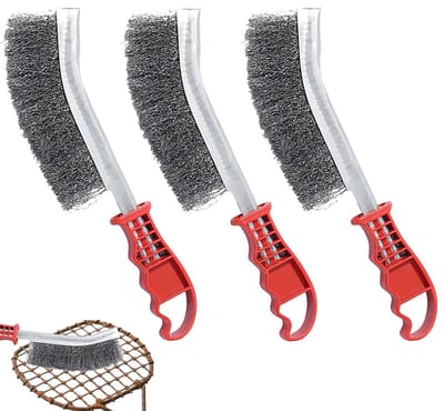 Allecta - Set van 3 roestvrijstalen handdraadborstels voor reinigingsefficiëntie