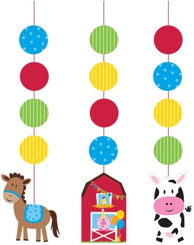 Witbaard Hangdecoratie Farmhouse Fun Junior 18 Cm 3 Stuks