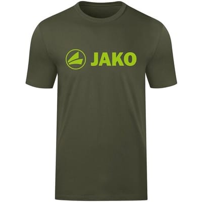 Jako Promo T-Shirt Heren - Khaki / Fluo Groen | Maat: XXL