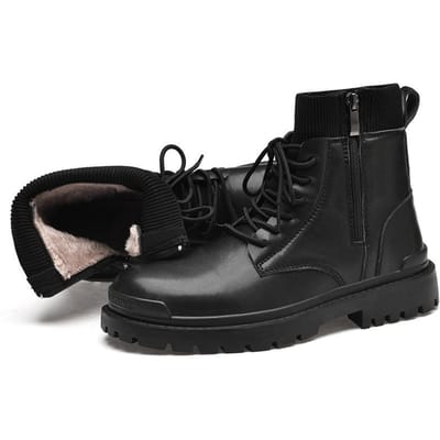 Bottes montantes mi-hautes de style britannique pour hommes, bottes de travail décontractées et respirantes pour locomotives, nouvelle collection automne 48