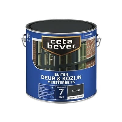 Cetabever - Meesterbeits Deur & Kozijn Dekkend - Ral 7021 - 750 Ml