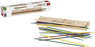 Shanghai Stokspel - Houten Stokken Spel - Geduld Oefenen - Traditioneel Stokspel - 25 cm - Zwart