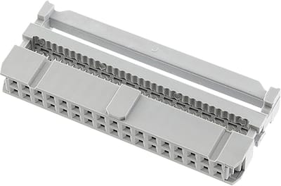 econ connect PV34GR, DIN 41651, Grijs, Brons, Polybutylene terephthalate (PBT), Polybutyleentereftalaat (PBT), 20 mΩ, 1 A, -40 - 105 °C