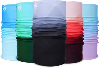 MowMow 5-pack Nekwarmer - Sjaal - Bandana - Fiets - Sport - Wintersport - Heren - Dames