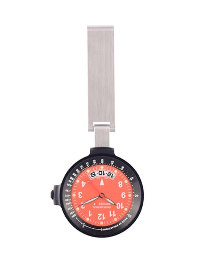 Swiss Medical Care Line Black Salmon - Verpleegkundehorloge - Cadeau - Zorgpersoneel - Ziekenhuis - Verpleegster Accessoires