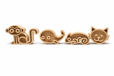 Jouwknipjes - zand vormpjes dieren – 4-delige set – Voor speelbak & sensorisch spel
