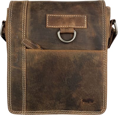 Schoudertas - Tassen Dames – Tassen Heren - Crossbody - Buffelleer - Leer - Cognac