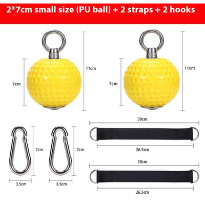 1/7Cm 9Cm Pull-up Grip Bal Vingerversterker Antislip Handtrainer Onderarmtrainer Professionele Sportschoolapparatuur Fitness yellow