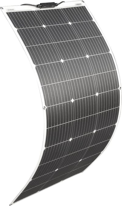 Flexibel Zonnepaneel - Zonneoplader Draagbaar - Energie Opwekken - Hoge Omzettingsefficiëntie - 100W 18V - Zwart