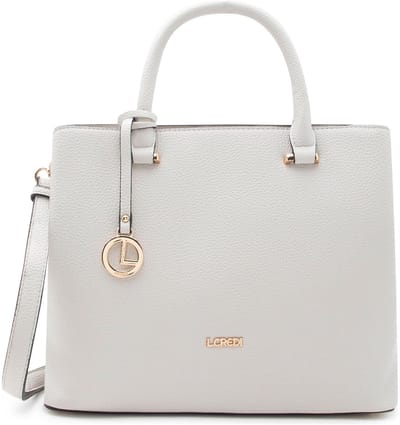 L.CREDI Handtas Maxima 28 cm - Dames - light gray