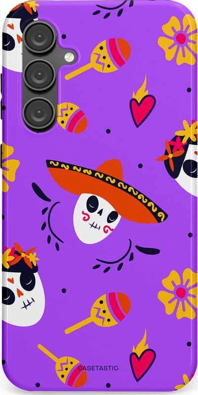 Casetastic Hoesje Geschikt voor Samsung S23 FE - Stijlvolle Beschermende Duo-layer Case - Muertos sombrero