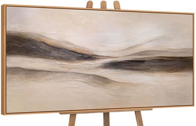 Canvas schilderij handgeschilderd trail of wind abstract – YS-Art Gallery – Luxe wanddecoratie voor woonkamer – Modern schilderij voor slaapkamer en hal