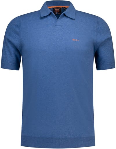 NZA New Zealand Auckland - Polo Korte mouw - Heren - L - Blauw - Katoen - 26DN188