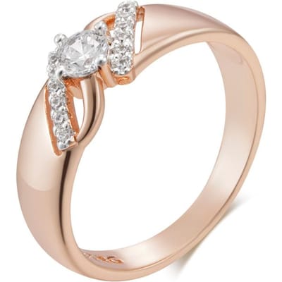 Luxe Glanzende Natuurlijke Zirconia Ringen Voor Vrouwen Roségoud Kleur Mix Setting Slank Ontwerp Dagelijkse Bruid Bruiloft Sieraden 9 white
