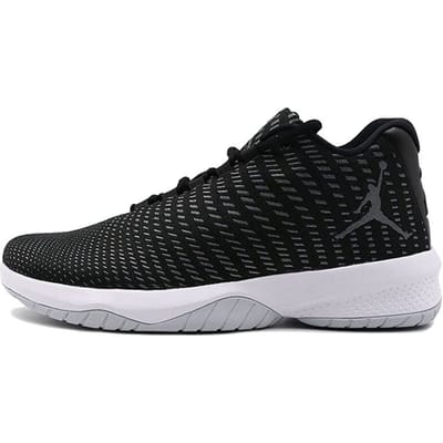 Jordan B. Fly Ronde Neus Comfortabele Stof Schokabsorberend Antislip Slijtvast Laag Uitgesneden Basketbalschoenen Heren sneaker Zwart 910209-011 42.5 black