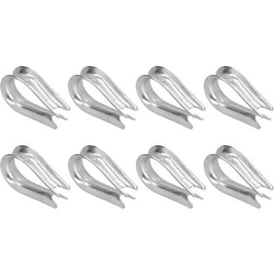50 Pièces cosse de câble métallique Acier inoxydable Outils d'armement de câble pour l'industrie de la construction navale(M3(3mm) )