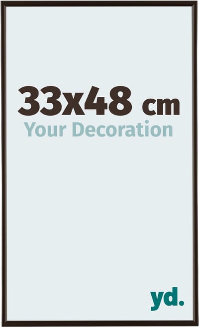 Your Decoration - Fotolijst 33x48 cm - Kunststof - Antraciet - Evry