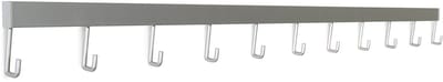 STAS Wandrek / Kapstok – 100cm - Aluminium - universeel ophangrek en kapstok voor jas, tas en accessoires