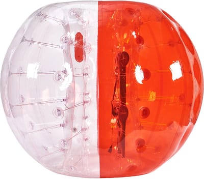 Opblaasbare bumper bal van , 1-pack, 5 ft/1,5 m. 0,8 mm dik PVC. Sumo basketballen voor tieners en volwassenen. Menselijke hamster bubble ballen voor outdoor teamspellen. Bumper bopper speelgoed voor tuin, werf, park.