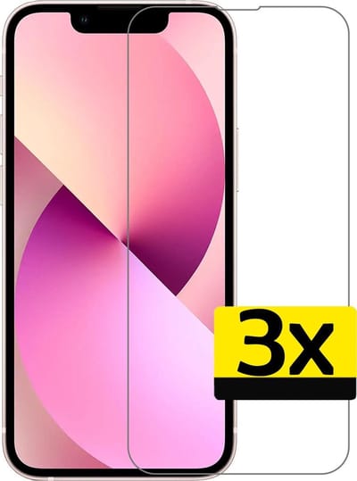 Screenprotector - Geschikt voor Apple iPhone 13 Mini - 3 Stuks - Volledige Dekking - Beschermglas - Gehard Glas - Tempered Glass - Screen Protector