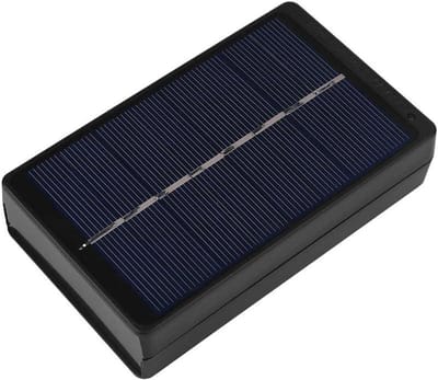 Zonnepaneel Batterijlader - Draagbare Oplader - Batterijen Opladen - Speciaal voor AA/AAA - 1 Watt - Zwart