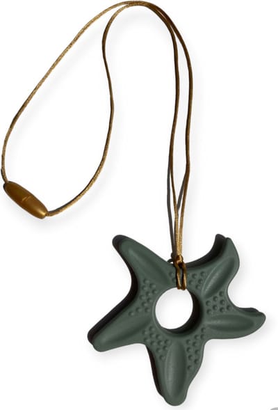 Bijtketting | Zeester | Groen | Goud | Vanaf 3 jaar!
